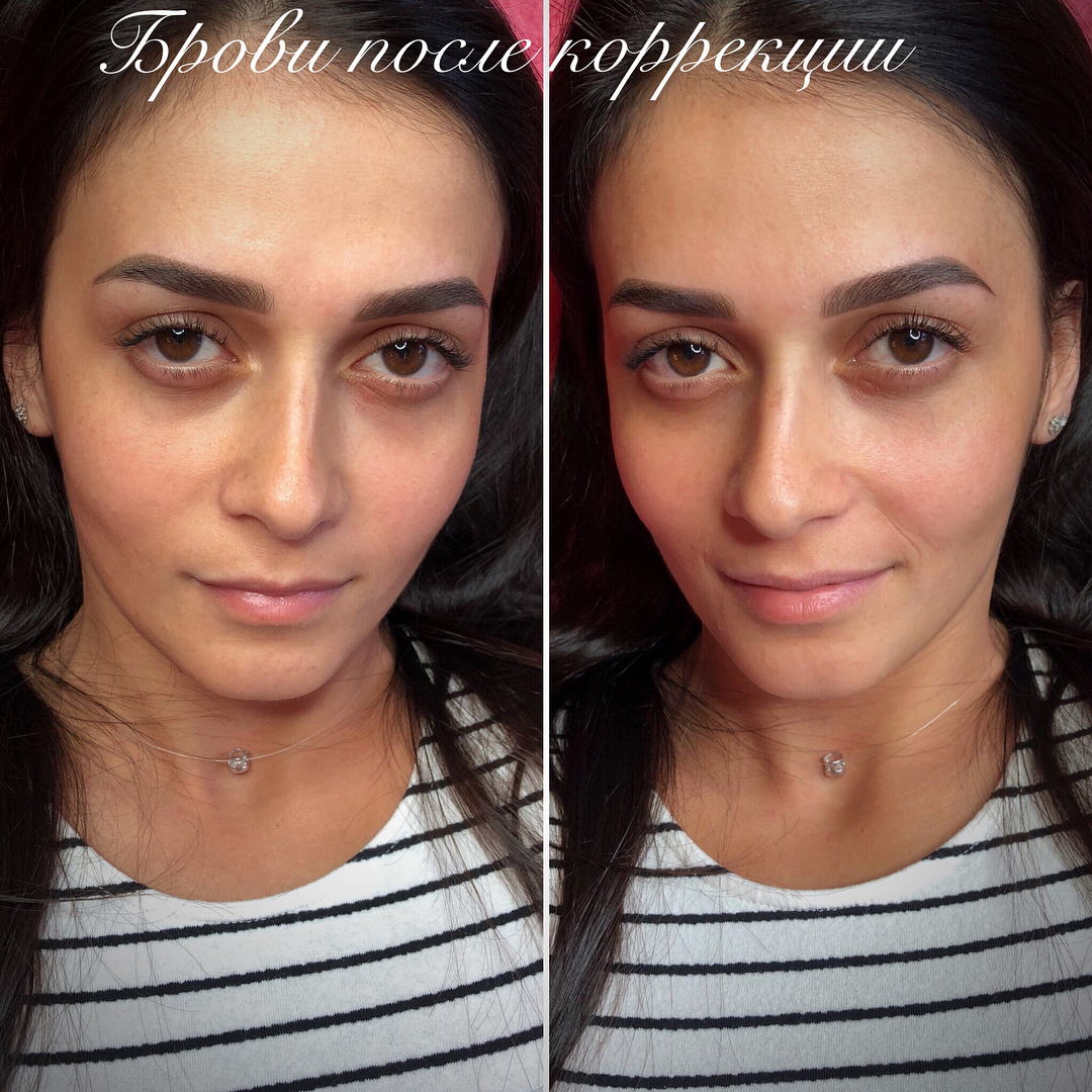 Перманентный макияж бровей после коррекции|Хабаровск
