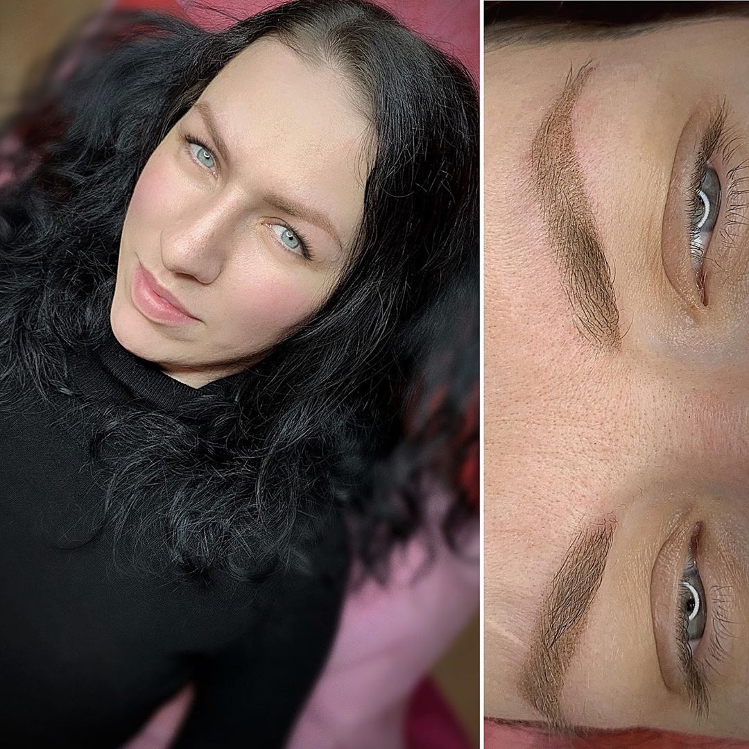 Много светлых волосков на бровях | Перманентный макияж | Сделать в Хабаровске