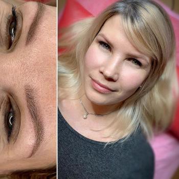 Брови после первичной процедуры|Хабаровск|Перманентный макияж|Пудровые брови