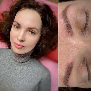 Брови после первичной процедуры|Хабаровск|Перманентный макияж|Пудровые брови