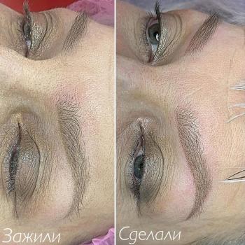 Перманентный макияж бровей спустя месяц | Хабаровск | Глущенко Оксана