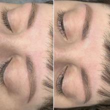 Перманентный макияж бровей (пудровые брови) после коррекции | Хабаровск