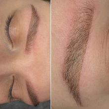 Перманентный макияж бровей | Пудровые брови | После первичной процедуры | Хабаровск