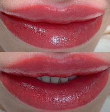 Перманентный макияж губ до и после первичной процедуры | Хабаровск
