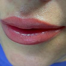 Перманентный макияж губ в Хабаровске до и после процедуры