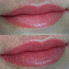 Перманентный макияж губ в Хабаровске до и после процедуры