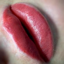 Перманентный макияж губ | Губы с рубцами до и после | Хабаровск